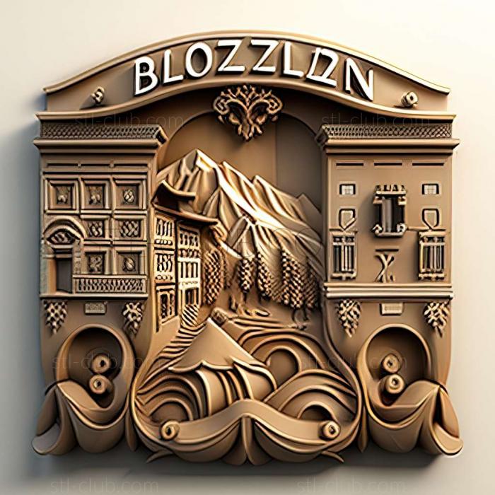 3D model Bolzano Bozen in Italy (STL)